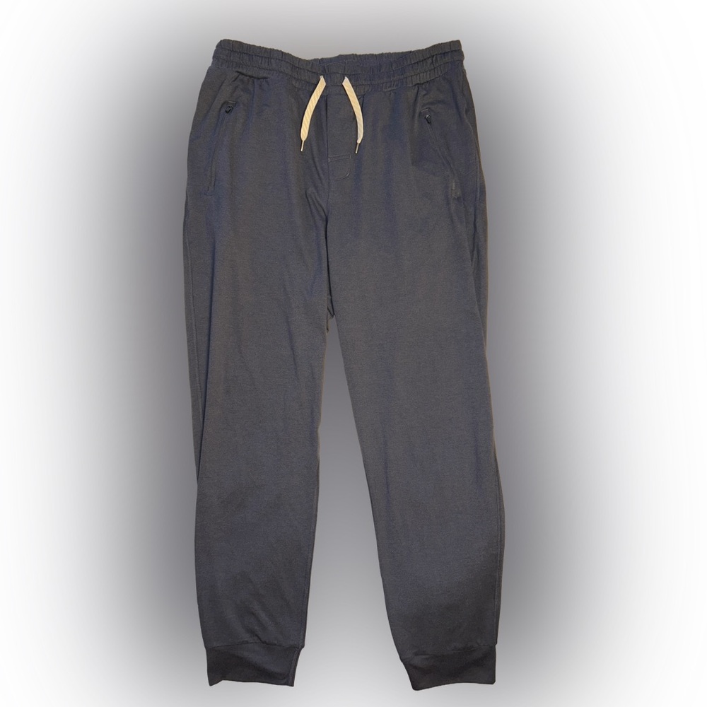 Vuori Ponto Performance Pants Sweatpants Azure Heather Blue Gray Mens XL